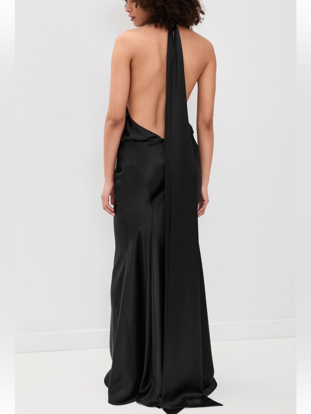 MISHA The Cameron Satin Dress Black - Picture 4 of 10